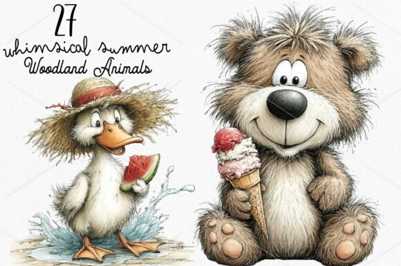 Download Whimsical Summer Woodland Animals PNG - Animal Collection