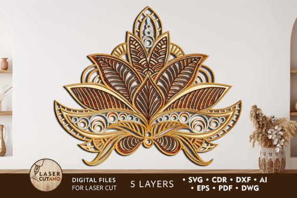 Download Lotus Multilayer Laser Cut Files - Cut file Collection