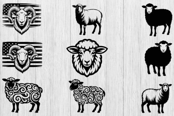 Download Sheep SVG Bundle, Farm Animal Clipart - Animal Collection