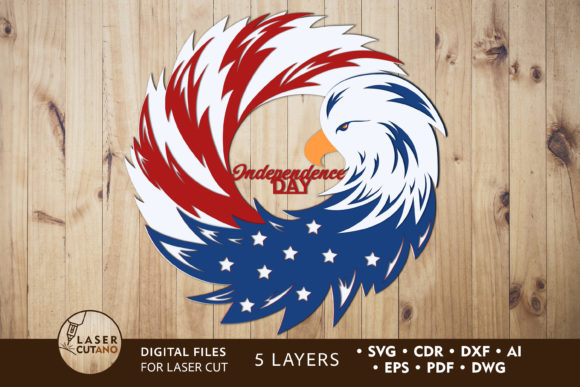 Download 4th of July Multilayer Laser Cut Files - Cut file Collection