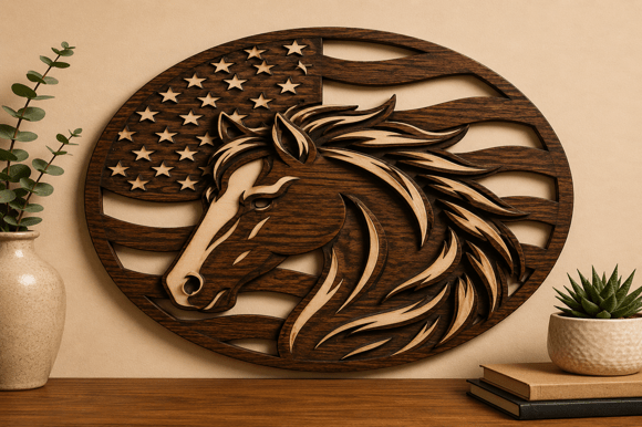 Download Horse Wall Art SVG Laser Cut File - Cut file Collection
