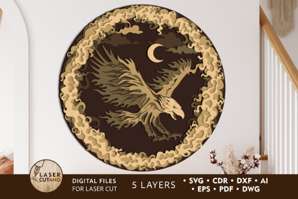 Download Eagle - 4th of JULY Multilayer Cut Files - Cut file Collection