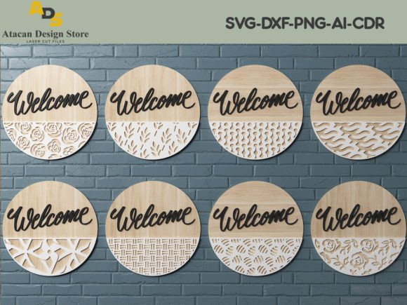 Download Door Hanger SVG Bundle / Laser Cut Files - Cut file Collection