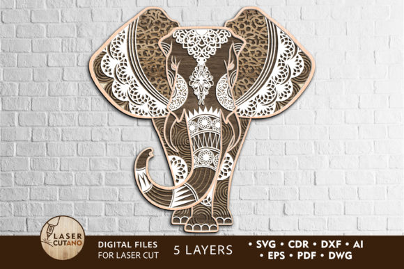 Download Elephant Vector Files for Laser Cutting - Laser cutting Collection