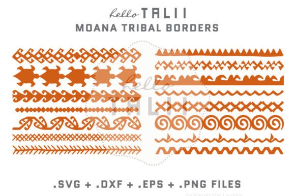 Download MOANA TRIBAL BORDERS SVG CUT FILES - Cut file Collection