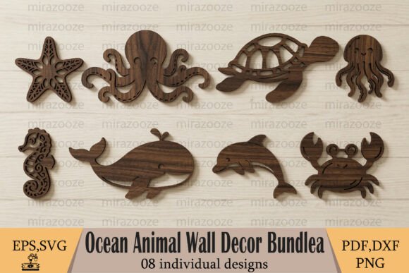 Download Ocean Animals Wall Decor Bundle - Animal Collection