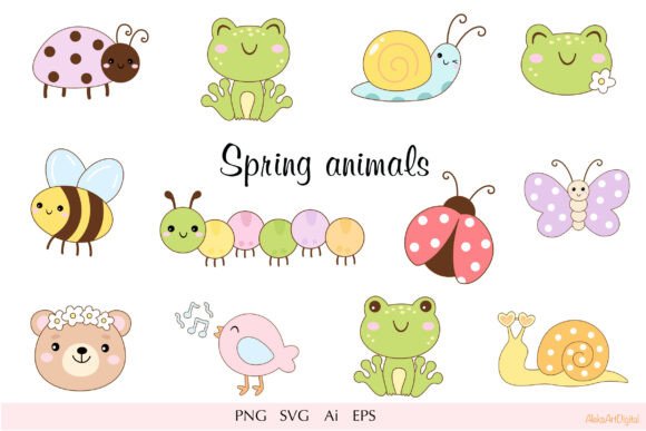 Download Cute Spring Animals and Insects - Animal Collection
