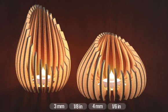Download SVG Lasercut Files for Tealight Holders - Cut file Collection