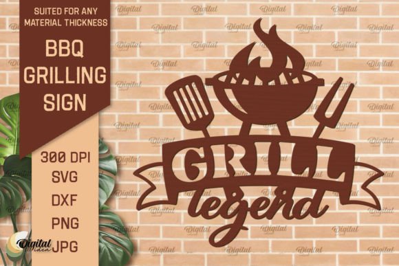 Download BBQ Grilling Sign SVG Laser Cut Files - Cut file Collection