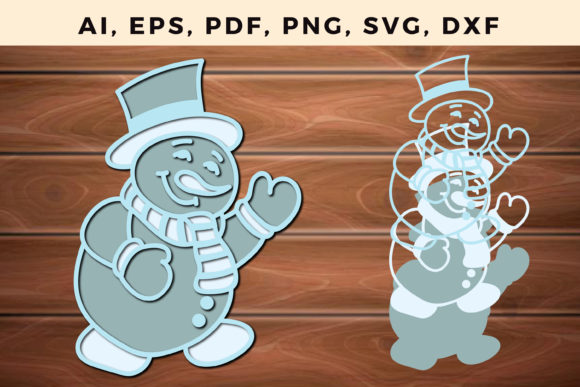 Download Snowman Multilayer Cut Files Christmas - Cut file Collection