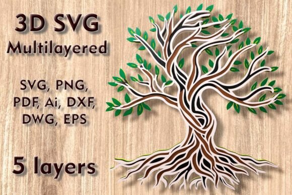 Download Tree of Life 3D Svg Multilayer Cut Files - Cut file Collection