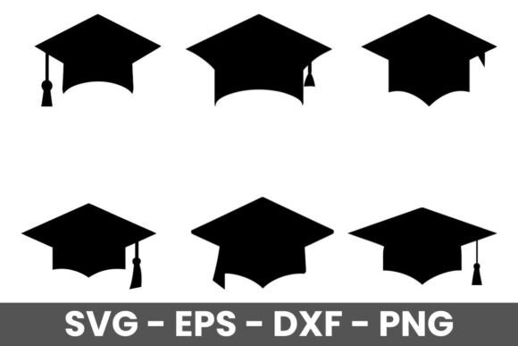 Download Graduation Cap SVG Cut Files Bundle - Cut file Collection