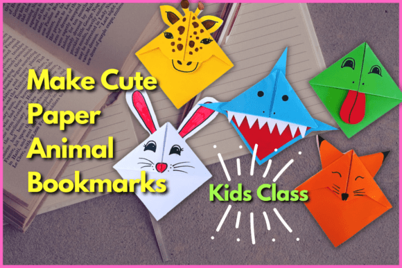 Download Make Cute Paper Animal Bookmarks for Kids - Animal Collection