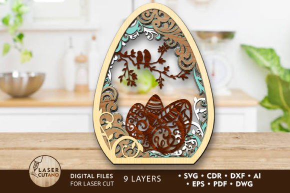 Download Easter Decoration, Multilayer Cut Files - Cut file Collection