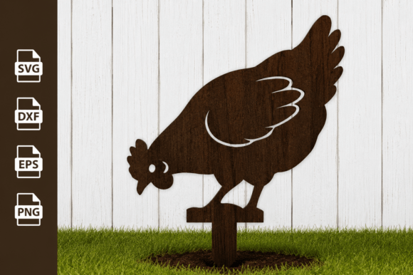 Download Chicken Garden Stake Laser Cut Files - Cut file Collection