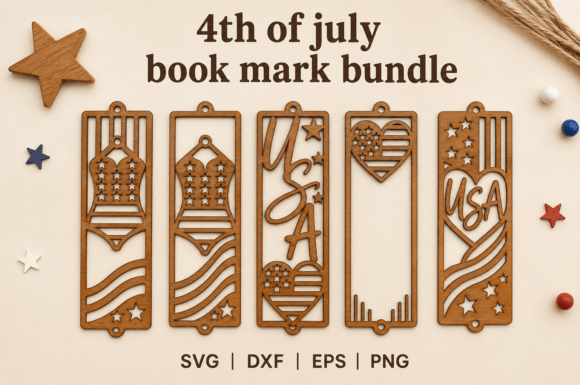 Download Patriotic Bookmark Laser Cut Files - Cut file Collection