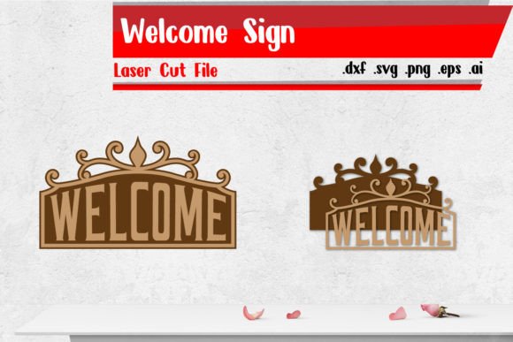 Download Welcome Sign Laser Cut Files - Cut file Collection