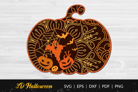 Download Halloween Pumpkin Multilayer Cut Files - Cut file Collection