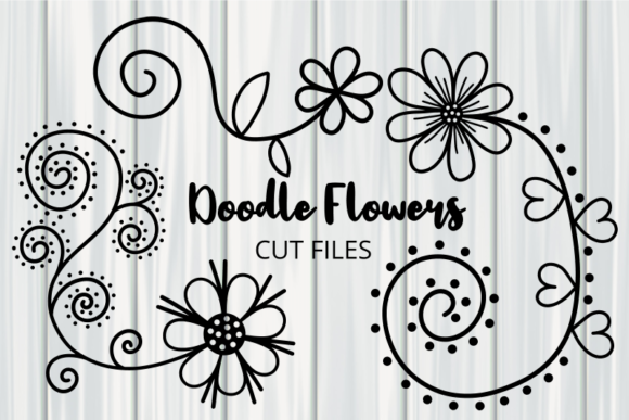 Download Hand Drawn Doodle Daisy Flower Cut Files - Cut file Collection