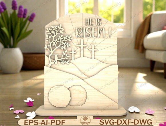 Download Christian Easter Sign Laser Cut File - Cut file Collection
