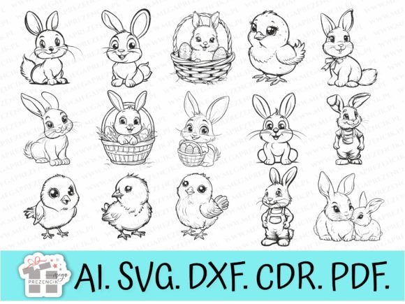 Download Easter Bunny Vector Graphics Svg Laser - Easter bunny vector Collection